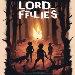 Create a book cover for the book titled 'Lord of the Flies'