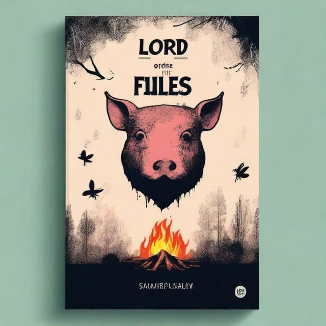 Create a book cover for the book titled 'Lord of the Flies'