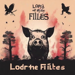 Create a book cover for the book titled 'Lord of the Flies'