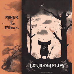 Create a book cover for the book titled 'Lord of the Flies'