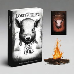 Create a book cover for the book titled 'Lord of the Flies'