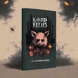 Create a book cover for the book titled 'Lord of the Flies'