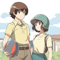 A boy with short dark brown hair and a girl with paleish hair down to her chest are holding hands