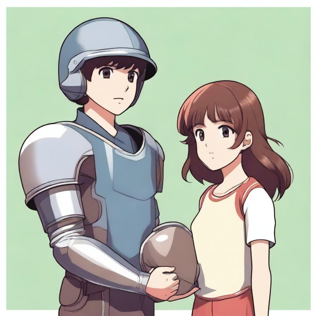 A boy with short dark brown hair and a girl with paleish hair down to her chest are holding hands