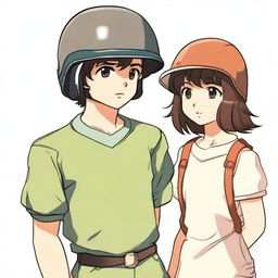 A boy with short dark brown hair and a girl with paleish hair down to her chest are holding hands