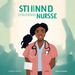 Create a book cover for the title 'From Student to Nurse: A Transformative Journey' by Miracle Daniel