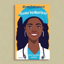 Create a book cover for the title 'From Student to Nurse: A Transformative Journey' by Miracle Daniel