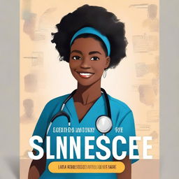 Create a book cover for the title 'From Student to Nurse: A Transformative Journey' by Miracle Daniel