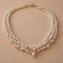 'SAINATH PEARLS WORLD' written elegantly with lustrous pearls.