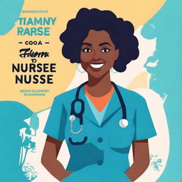 Design a book cover for the title 'From Student to Nurse: A Transformative Journey' by Miracle Daniel, in English