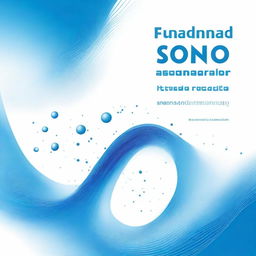 Design a book cover for a scientific publication titled 'Modeling and Simulation of Sono-Processes' with the subtitle 'Fundamental and Semi-Empirical Approaches for Ultrasound-Assisted Process and Sonochemistry