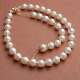 'SAINATH PEARLS WORLD' inscribed meticulously with a string of radiant pearls.