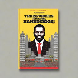 Design a powerful book cover for 'The Transformer's Handbook' by Enock Mwesigwa