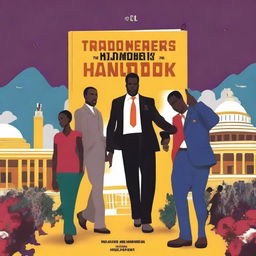 Design a powerful book cover for 'The Transformer's Handbook' by Enock Mwesigwa