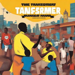 Create a compelling book cover for 'The Transformer's Handbook' by Enock Mwesigwa