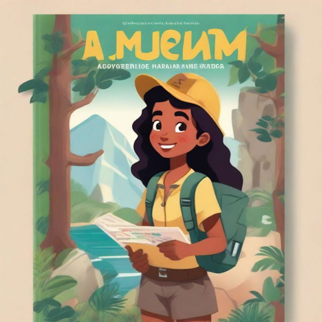 A creative book cover for a story about a young girl who dreams of being an explorer but faces societal challenges because of her gender