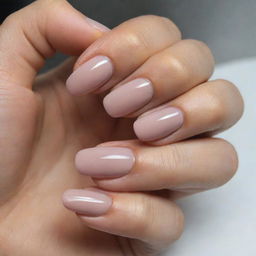 The longest, naturally grown nails of a woman, beautifully maintained and finished with a subtle sheen of clear nail polish.