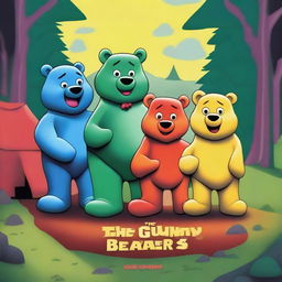 A Pixar-style movie poster titled 'The 3 Gummy Bears'