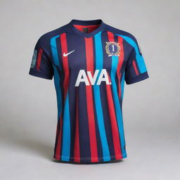 A vibrant, stylish soccer jersey designed for 'Team 11'. The jersey features dynamic patterns, the team's logo prominently displayed, and the number 11 at the back.