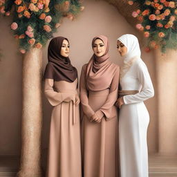 A celebration of Hijabi style featuring elegant, confident, and beautiful women