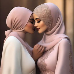 A highly realistic celebration of Hijabi style featuring elegant, confident, and beautiful women