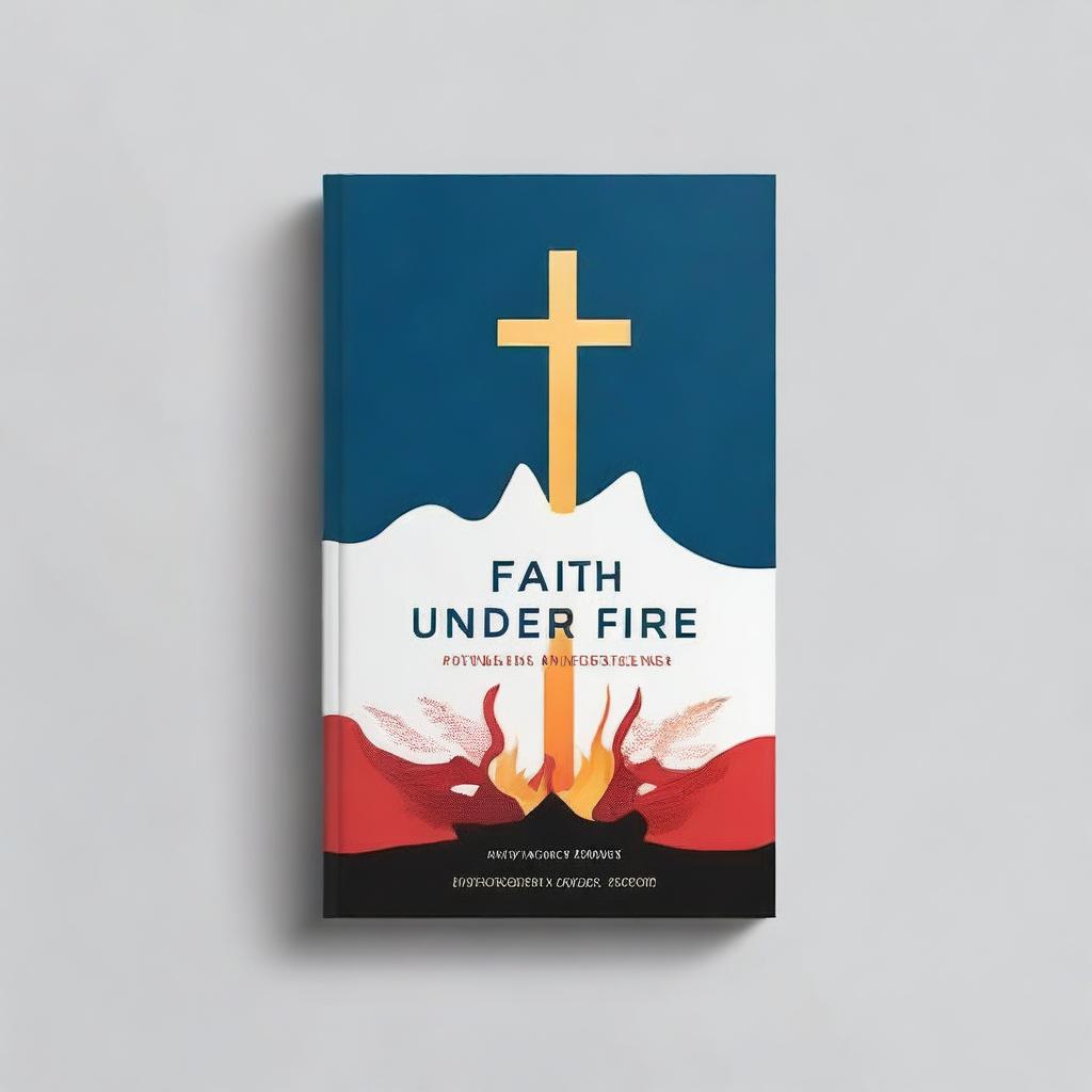 A book cover for 'Faith Under Fire: Navigating Modern Challenges in Christianity' authored by Praveen Isaac Asir