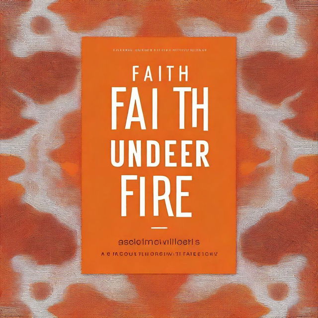 A book cover design for 'Faith Under Fire: Navigating Modern Challenges in Christianity' authored by Praveen Isaac Asir