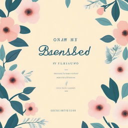 Create a book cover for a novel titled 'On My Blessed Behavior'