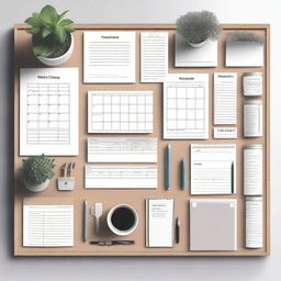 An organized life with all aspects of personal life beautifully arranged