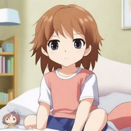 Create an anime-style version of a young child