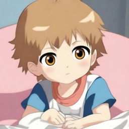 Create an anime-style version of a young child