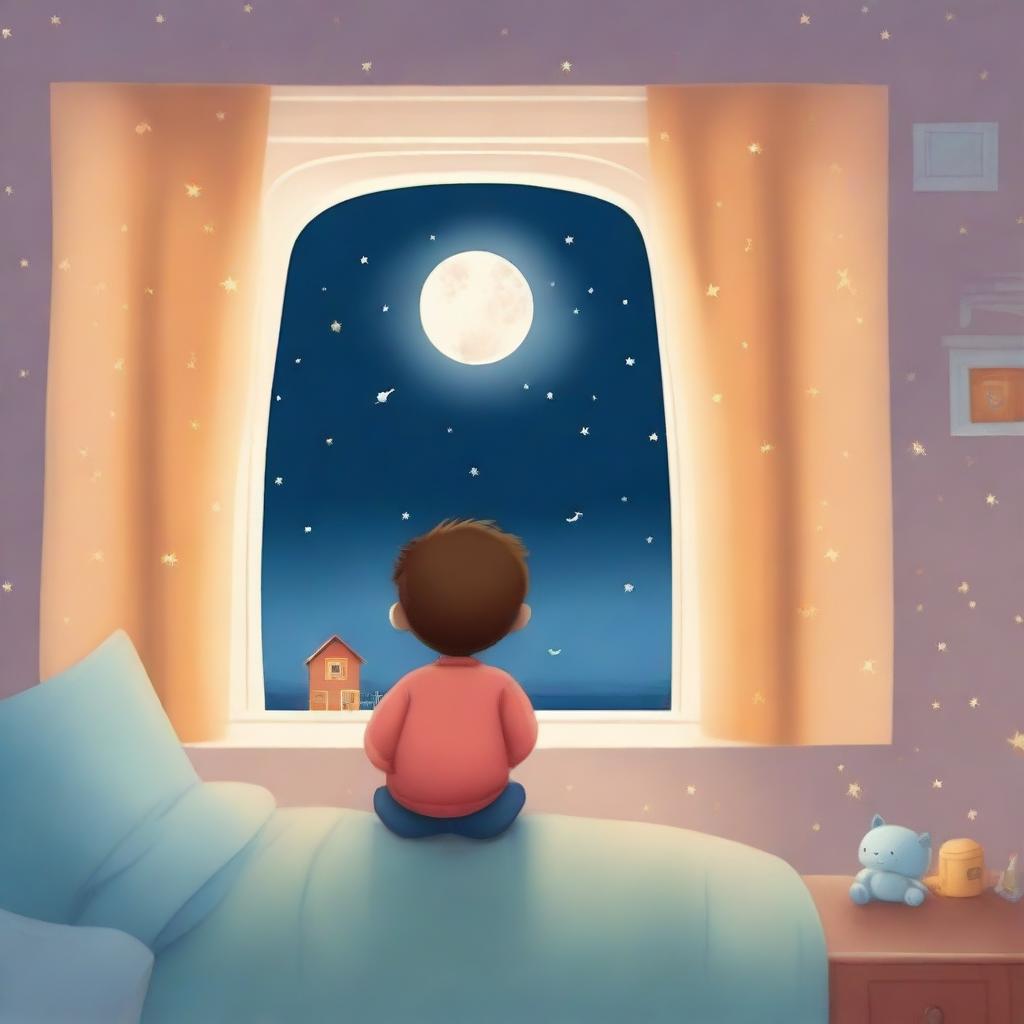 Create a warm and soothing illustration for a children's book