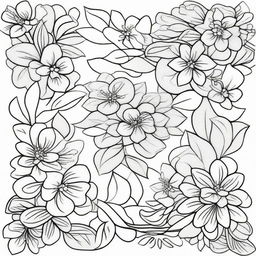 A beautifully designed aesthetic coloring page featuring intricate patterns, floral designs, and geometric shapes