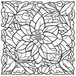 A beautifully designed aesthetic coloring page featuring intricate patterns, floral designs, and geometric shapes