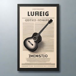 A realistic poster for a song, capturing the essence and mood of the music