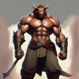 A muscular male Dragonborn from Dungeons and Dragons