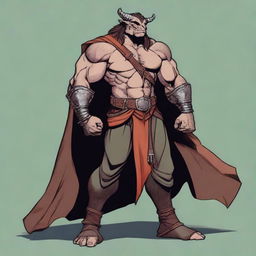 A muscular male Dragonborn from Dungeons and Dragons