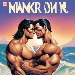 A romance book cover featuring Namor from Marvel and Keta from Diablero