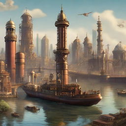 A steampunk version of Brisbane, Australia set in the 19th century