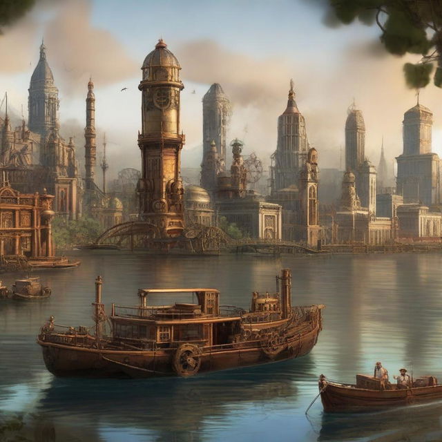 A steampunk version of Brisbane, Australia set in the 19th century