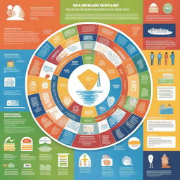 Create an informative and visually appealing illustration representing the SDG catch-up plan for Eastern Visayas