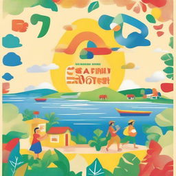 Create a book cover for the 'Eastern Visayas SDG Catch-Up Plan'