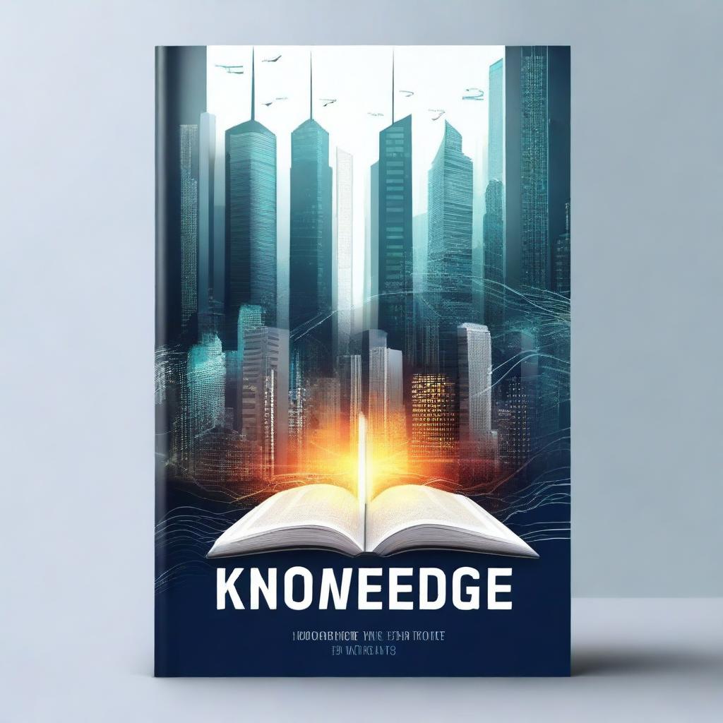 Create a book cover with the title 'Knowledge is the New Currency'