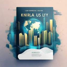 Design a book cover with the title 'Knowledge is the New World Currency'