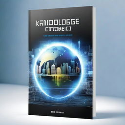 Design a book cover titled 'Knowledge is the New World Currency'