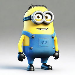 The back view of a single Minion from the Despicable Me series