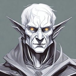 A detailed illustration of a male changeling character from Dungeons & Dragons