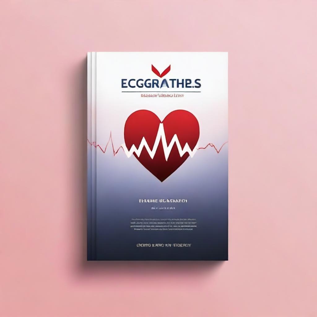 Create a cover for a book on ECG (Electrocardiography)