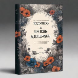 A book cover with the title 'Espinhos se tornam flores na destruição'