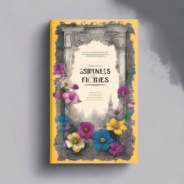 A book cover with the title 'Espinhos se tornam flores na destruição'